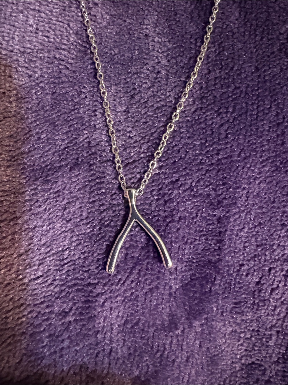 Sterling Forever adjustable Wishbone Necklace ✨shine bright lifetime guarantee